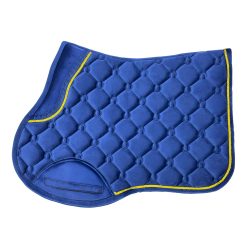 Eyer Altı, İpek Kadife Eyer Altı, F1 Model Lacivert Lacivert Nal Desenli İpek Kadife Eyer Altı