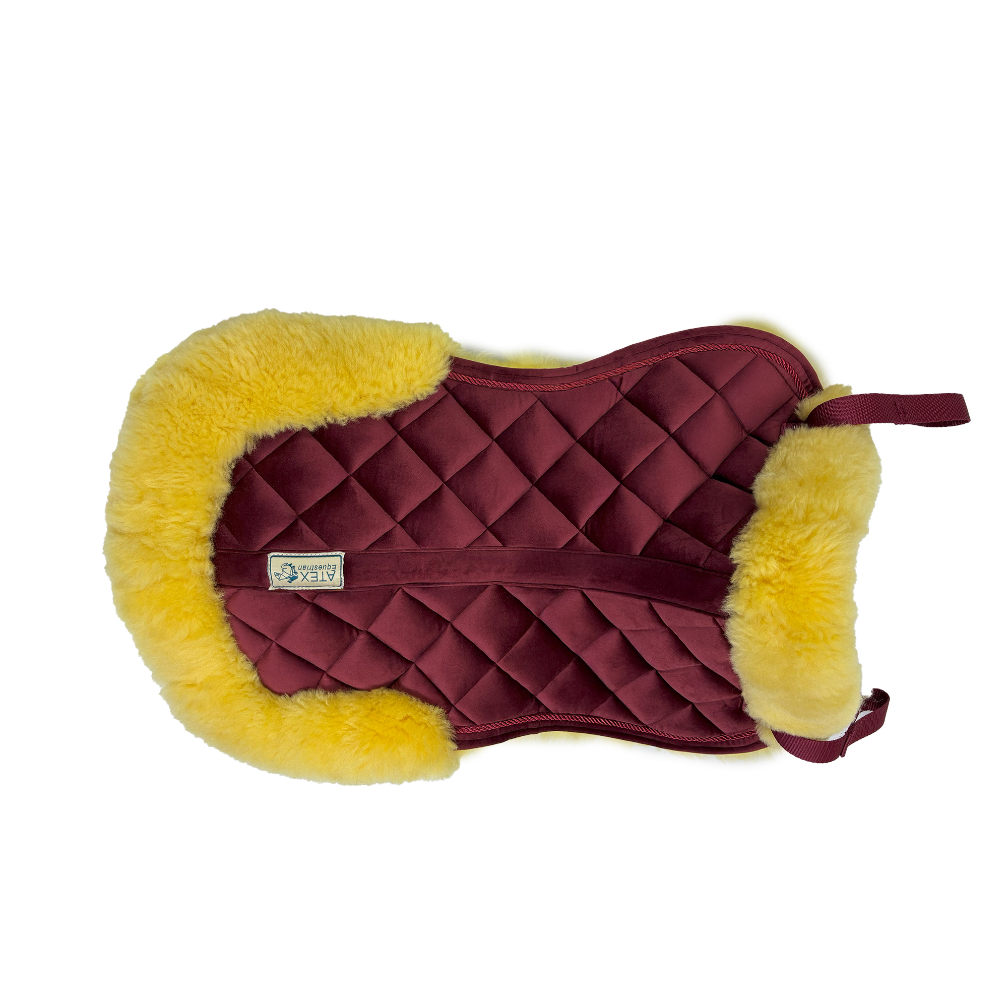 Eyer Altı ve Peluş Set, Orijinal Kuzu Postu Eyer Altı ve Peluş Set, İpek Kadife Eyer Altı ve Peluş Set - Görsel 3