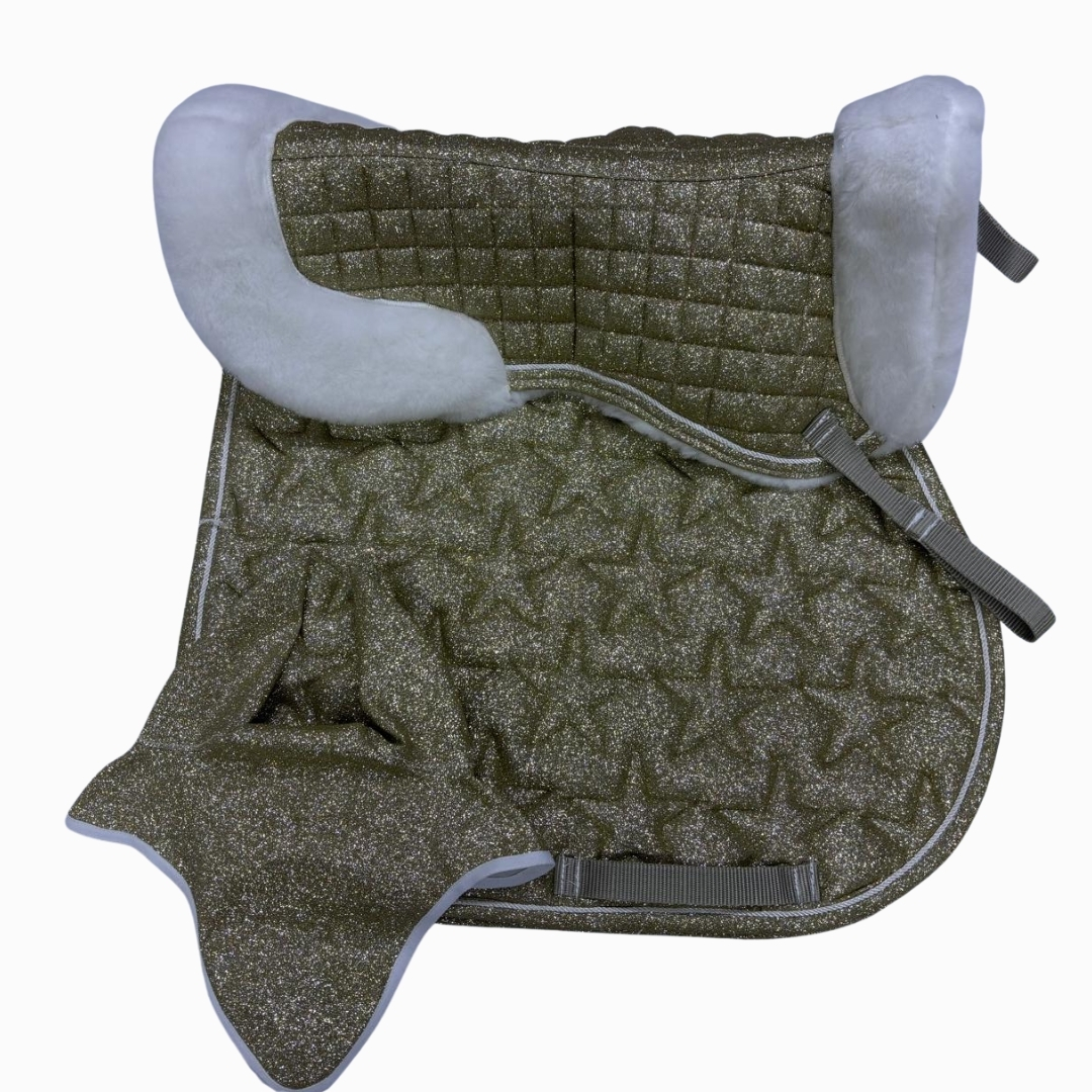 Eyer Altı Set, Eyer Altı Tam Ful Set, Simotex Simli Eyer Altı Set Yıldız Desenli